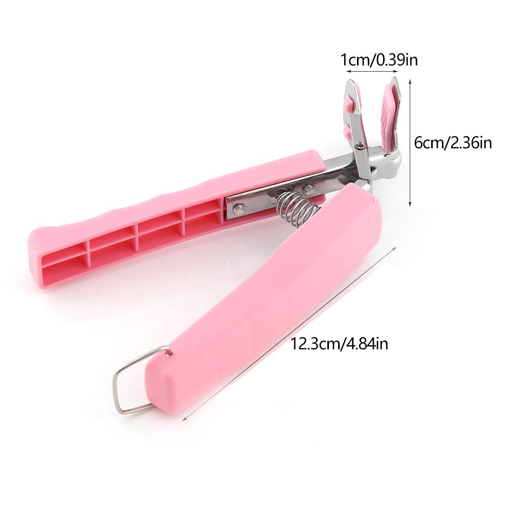 Ejoyous Abrazadera para Platos, Clip para Cuencos de Acero Inoxidable, 17,5 X 4 Cm, con de Resorte, Agarre de ABS para Levantar Platos Calientes, Cuencos, Cestas de de Horno Microondas, Freidora y