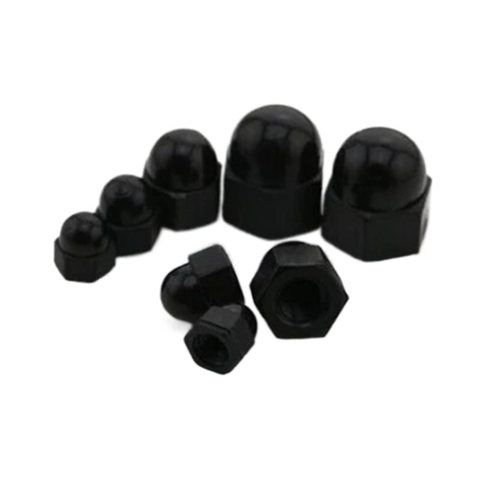 YIBIN Nut, M4 Nylon Nut Plastic Cap Nuts Decorative Acorn Nut