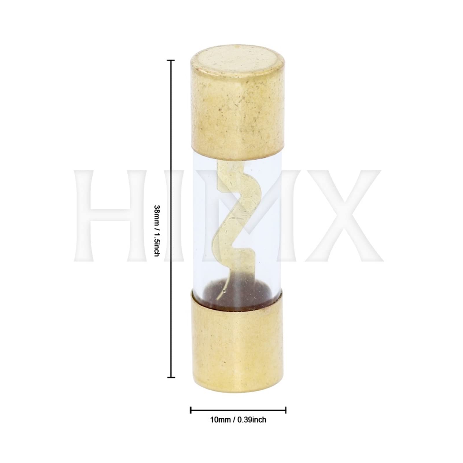 5 sztuk pozłacanych 10 x 38 mm AGU szklany wzmacniacz audio A 15 A 20 A 25 A 30 A 40 A 50 A 60 A 70 A 80 A 100 A (15 A)