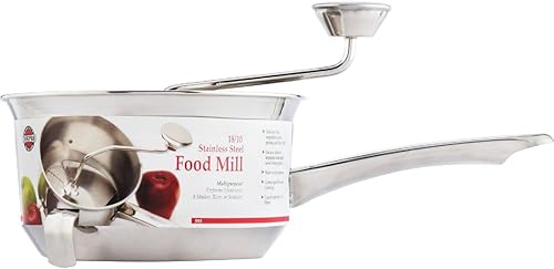 Miniatura 3 de Norpro, Silver - Molinillo multiusos para alimentos, acero inoxidable, 2 cuartos de galón