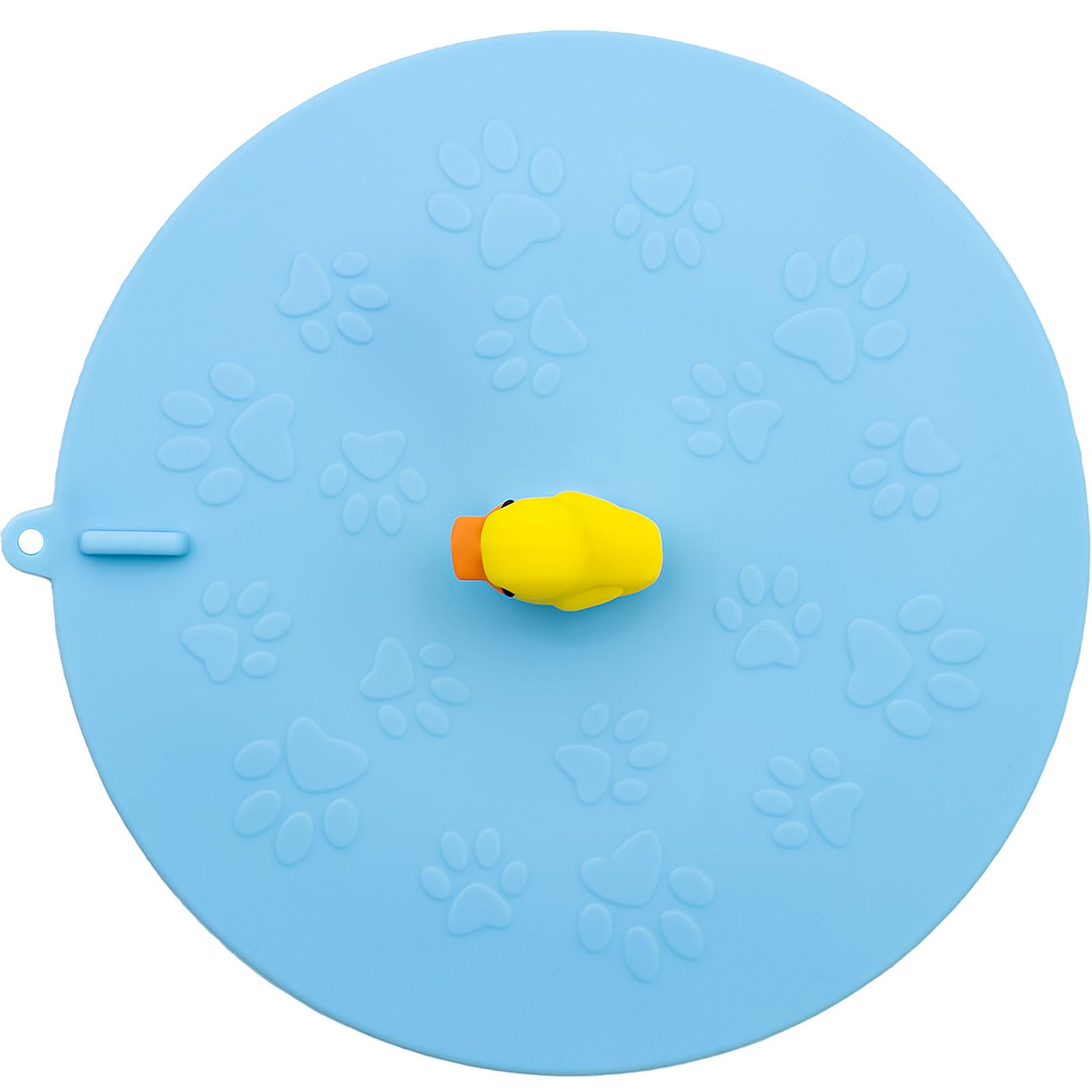 Bouchon de vidange de baignoire Dexspoeny en silicone bleu 15 cm pour lavabo et linge