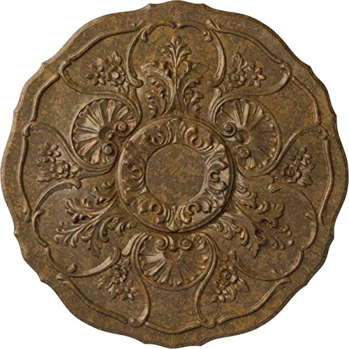 Image of Ekena Millwork CM22CNRZS Cornelia Ceiling Medallion, Rubbed Bronze