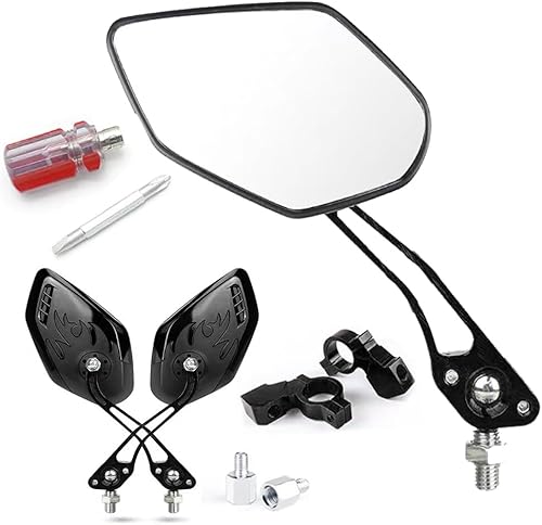 Miniatura 7 de Nakazawa Espejos de bicicleta para bicicletas eléctricas, paquete de 2 espejos de bicicleta, espejo retrovisor para manillar, espejos de bicicleta