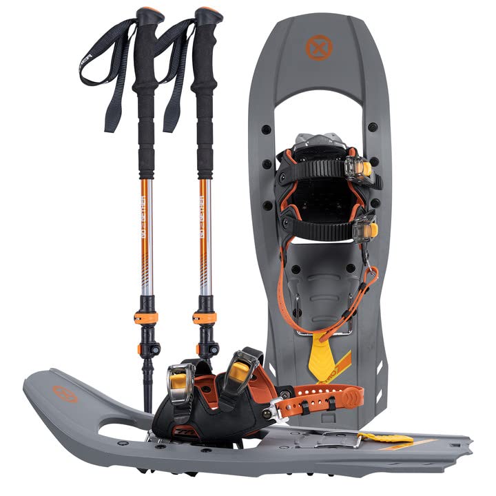 G2 23 Inches Light Weight Snowshoes, EVA Padded Ratchet Binding, Heel