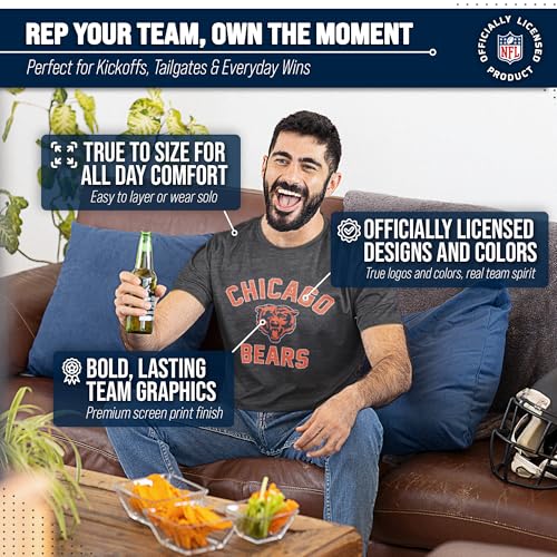 Image of NFL Gameday Cotton Blend T-Shirt for Men and Women - Licensed