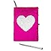 Journal for Girls with Pen | Reversible Sequin Heart Diary | Perfect Notebook for Girls