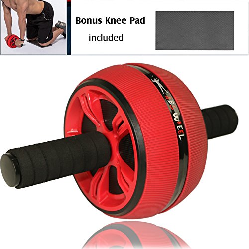Risefit Ab Wheel Carver Pro Roller for Core Workouts, Abdominal Roller Wheel with Knee Pad, Home Gym Toning and Core Tightening, Fitness Abdominal Exercise Equipment