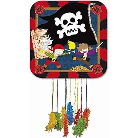Piñata Pirata Bandera Grande con cuerdas Cover
