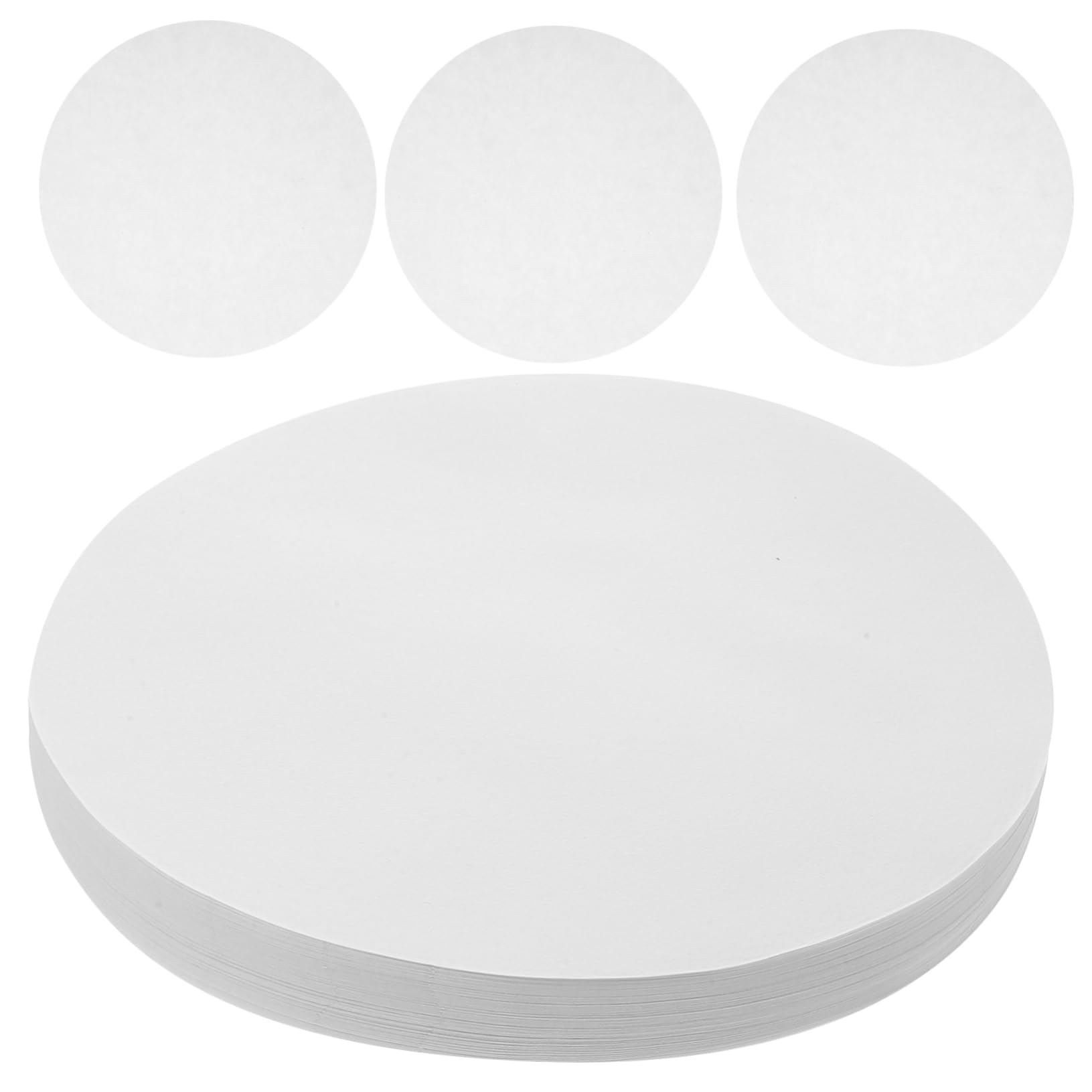 SOLUSTRE Medium Flow Rate Filter Paper Discs 100 Pcs 18cm Qualitative Filter Paper for Lab Experiments Coffee Making