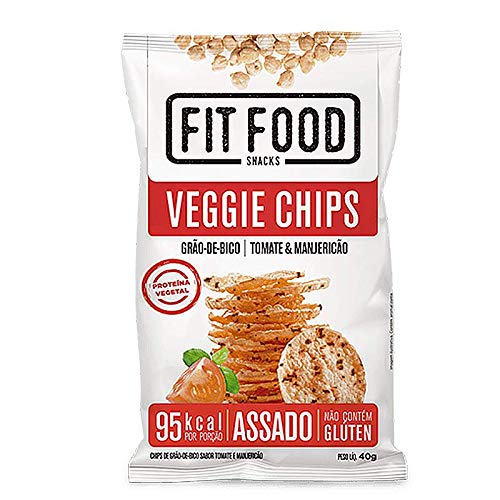 Kit 5 Veggie Chips Grão De Bico Sabor Tomate 40g Fit Food