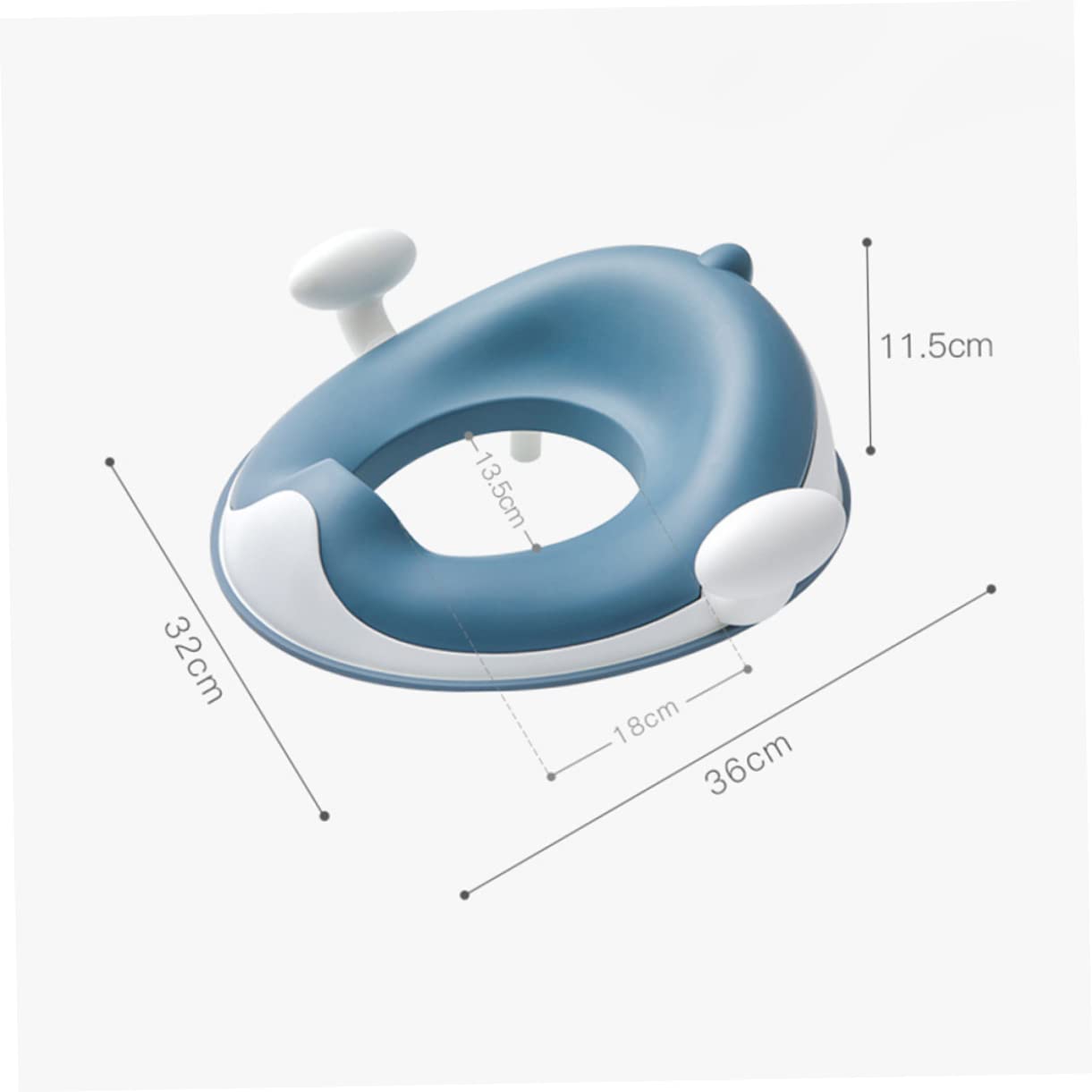 Kisangel 1pc Boy Girl Toilet Trainer Comfortable Boy Girl Potty Training Seat for Boys Girls Safe Non- Design Handles Suitable for Indoor Use