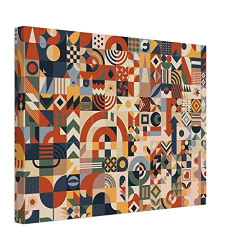 Art mural abstrait à motif aztèque : inspirez votre espace intérieur