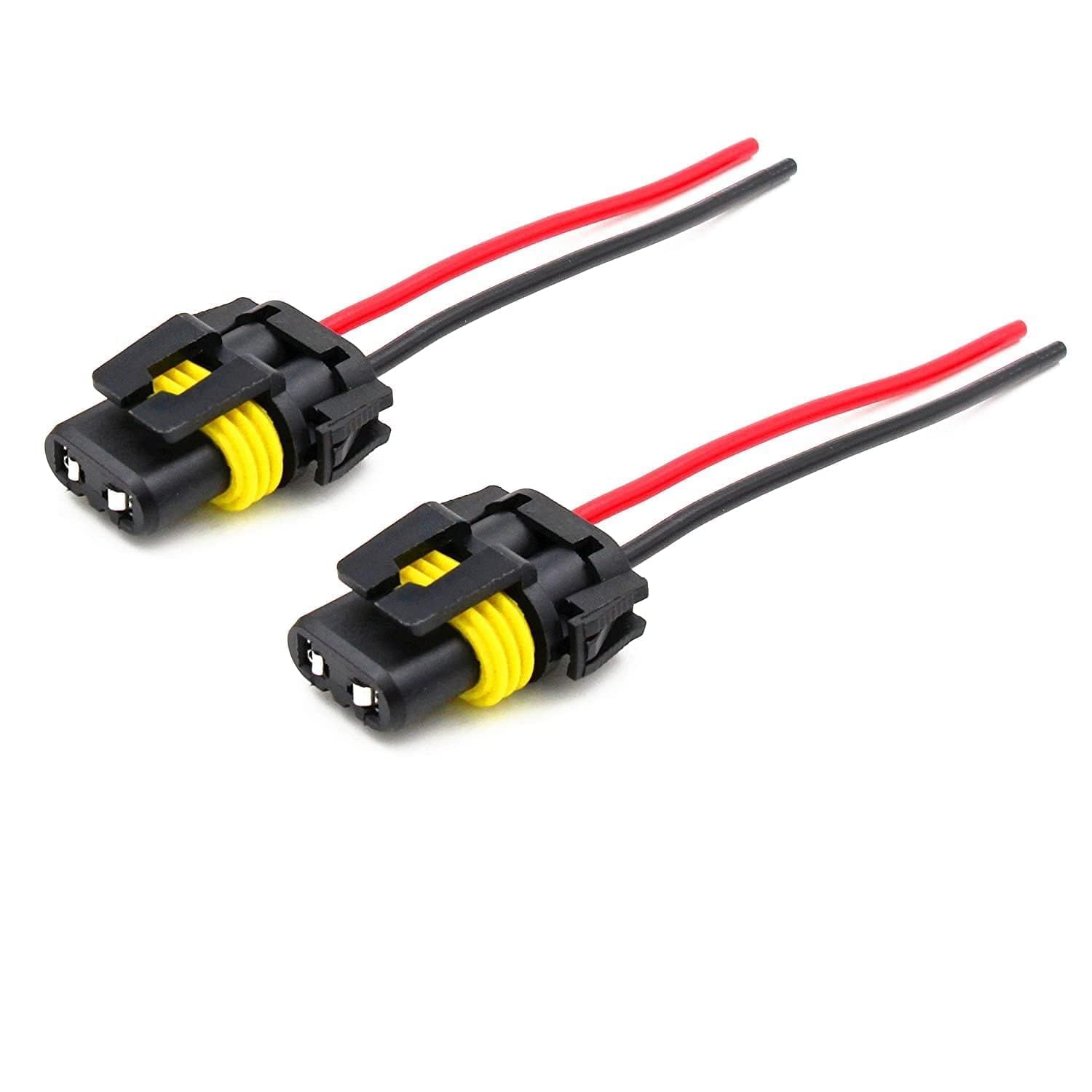 UBH 9005 Female Adapter Wiring Harness Connector – Plug & Play Wire Holder Socket for LED or HID Headlight/Fog Light Conversions – Heat-Resistant & Durable – 2 Pack-image-14