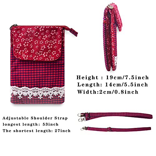 5 Pockets Canvas Crossbody Bag Purse for Women Summer Beach Bag Shoulder Bags Phone Bag Travel Bag Pouch Bags4