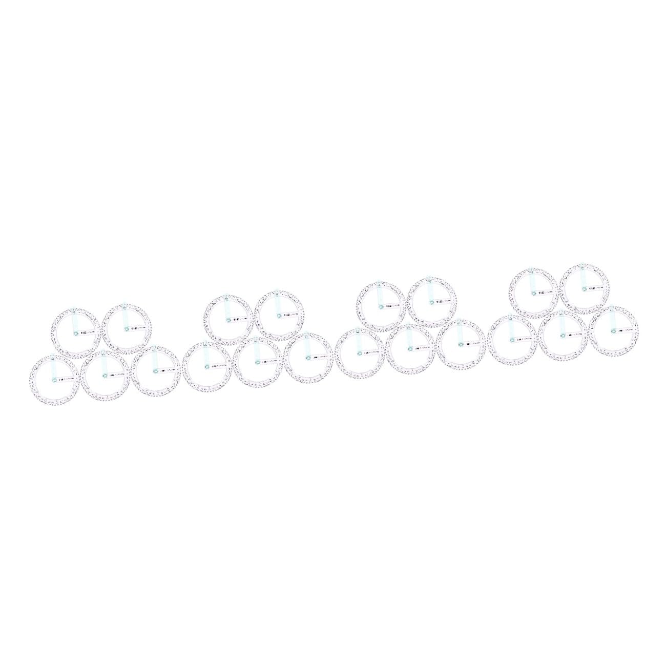 NUOBESTY 20 Stk Rundes Lineal Professioneller Winkelmesser Geometrie-winkelmesser Winkelmesser Messwerkzeug Mathe Geometrie Winkelmesser Office-winkelmesser Messlineal Transparent Plastik