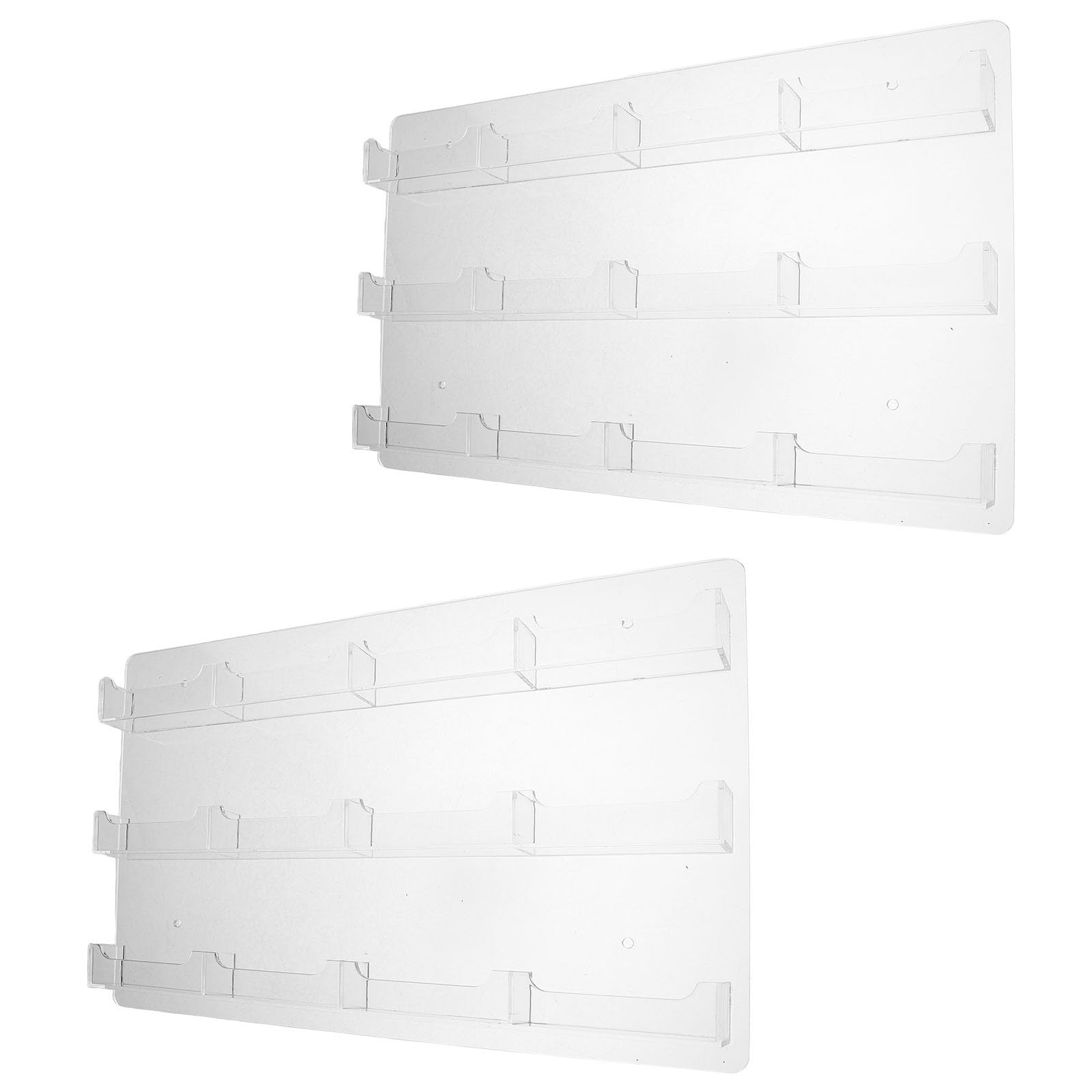 EXCEART 2 Pièces Porte-cartes de Visite Mural en Acrylique Transparent 12
