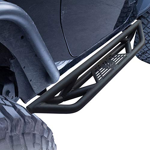 Tioyar estribos negros para Jeep Wrangler JK y JKU 07-17 miniatura 6