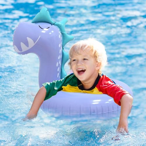 Flotador de dinosaurio para niños divertido para días de playa 2