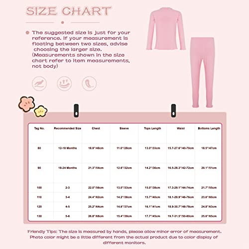 Freebily Kids Girls Thermal Underwear Set Active Base Layers Shirts Tee Gymnastics Ballet Dance Undergarments Orange 4-5 Years #TOP6