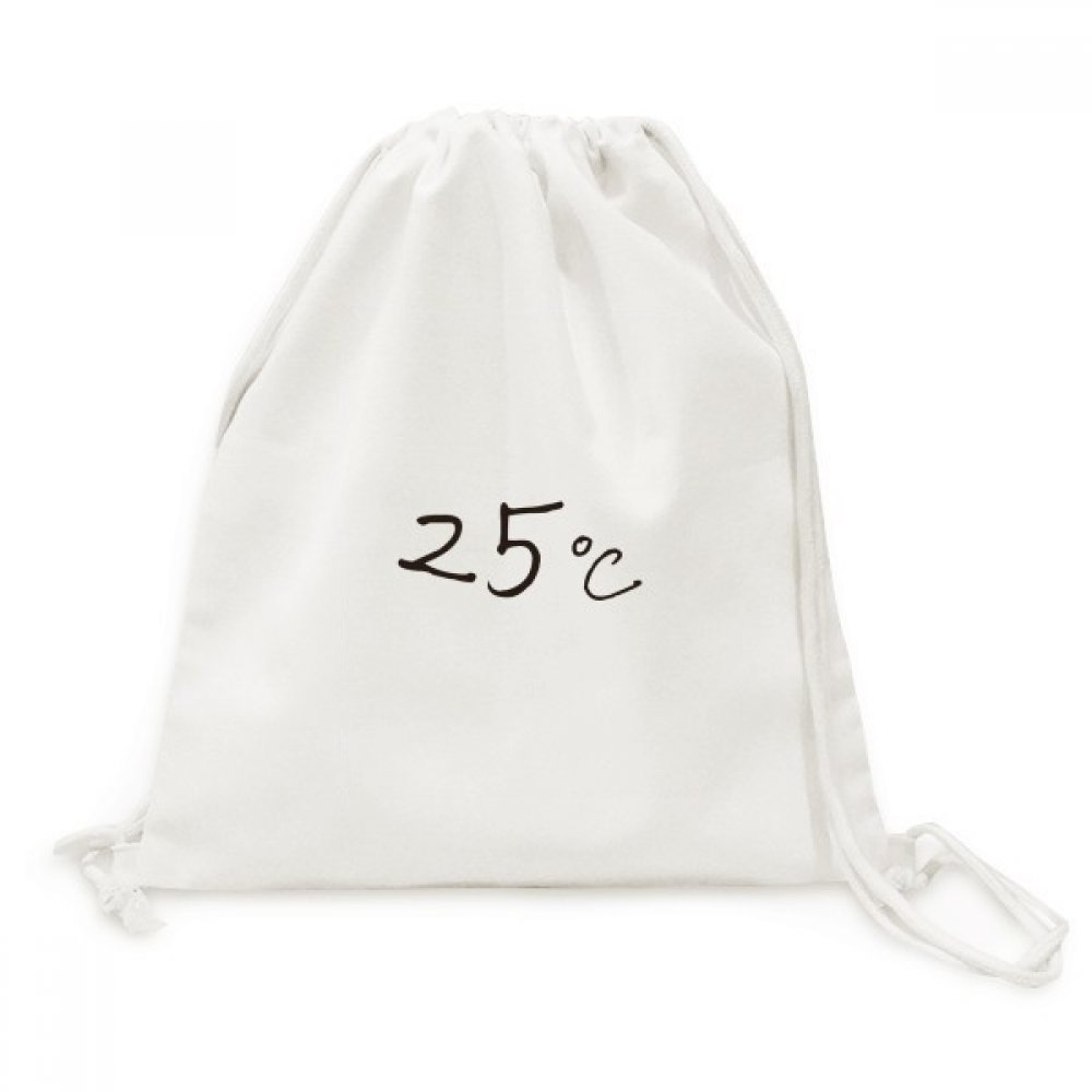Toile Drawstring Backpack Unité de température Voyage Sacs Shopping - 5