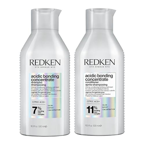 Redken DUO Acidic Bonding Concentrate Shampoo and Conditioner 500ml Bond Repair Supersize Bundle