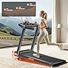 Treadmill with 15% Incline, 3-in-1 Portable Treadmills with Handle for Home and Office, Foldable Treadmills with 136 KG Weight Capacity, 3.0HP Quiet Walking Pad Treadmill, Three Touch Screen