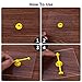 Lohoee 20Pcs Transparent Spinners Math Game Spinner with Rotating Arrow for Party Games and Teaching Using