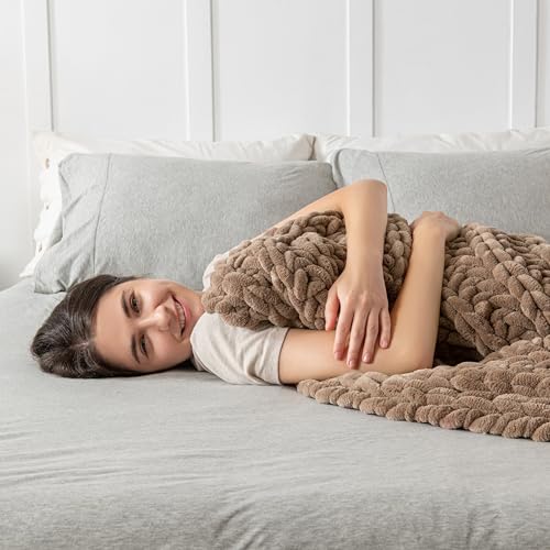 Maetoow Handmade 15 lb Soft Knitted Weighted...