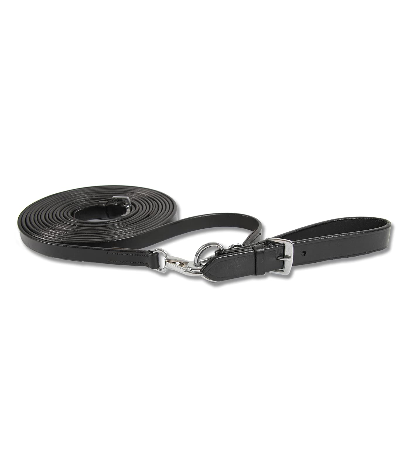 Rênes De Barrel En Cuir J&S Tack - Noeud Sanguin 6.5' Avec Boutons Pression - Marron
