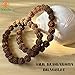 NAISHA Rudraksha Bracelet Elastic 5 Mukhi Chakra Stretch Wrist Bracelet Five Face Hand Band for Men & Women Meditation Yoga Prayer Charm Bracelets (8mm) Pack of 2…