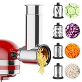 Accesorio para trituradora de acero inoxidable para batidora de pie Kitchenaid, polvo de molienda con 4 cuchillas Focollk