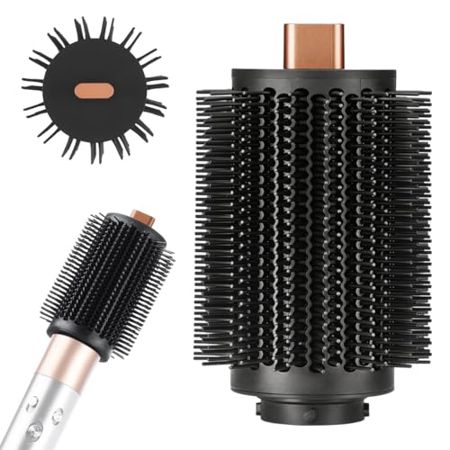 Runde Volumenbürste-Aufsatz für Dyson Airwrap Voluminöse Styles mit weniger Frizz dank kontrolliertem Luftstrom und abgeschrägten Borsten Kompatibel mit HS01/HS05/HS08 Kupfer-5.6cm
