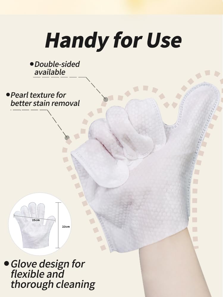 20 Stück Haustierhandschuhe, Reinigungstücher für Hund und Katze, Fellgesicht, Ohr, Auge, Pfoten, Reinigungstücher für die tägliche Pflege und Reisen, kein Ausspülen, sanft, verdickt