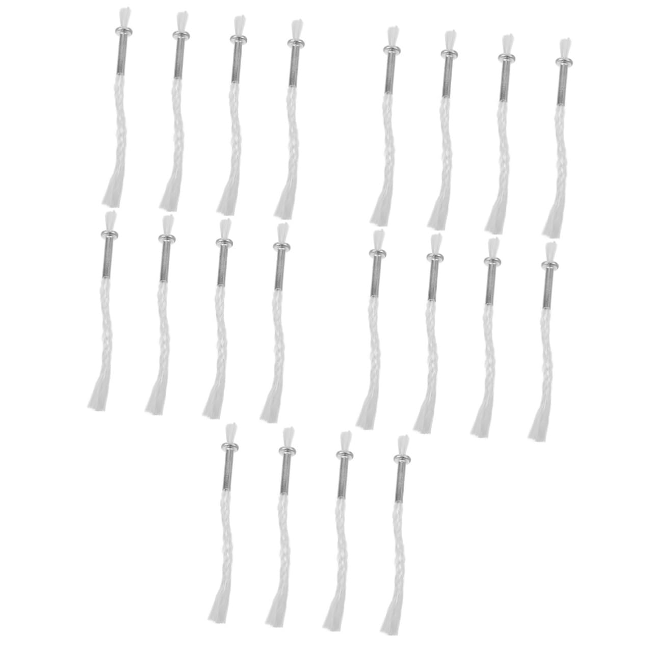 HOLIDYOYO 5sets Oil Lamp Replacement Wicks Bulk Thread Wick Iron Holder DIY Oil Lamp Wicks for Kerosene Lanterns 4pcs*5