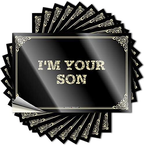 Tool Box Stickers I'm Your Son Stickers Funny Bumper Stickers for Adults Toolbox Stickers(6X9CM) image 4