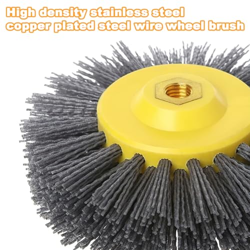 Langlebiger M14-Mutterdraht Drahtbürste, Effizientes Schleif- und Polierwerkzeug, Geeignet für die Reinigung von Metalloberflächen, Winkelschleifer Geeignet (pornografische, Durchschnittsgröße)