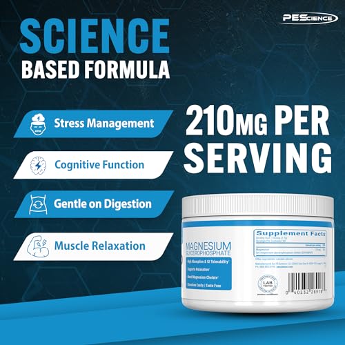image for PEScience Mag-GP, Magnesium Glycerophosphate Chelate Powder, 60 Servin