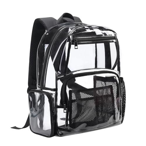 16" Clear Backpack for School – Heavy Duty Transparent Bookbag for Boys, Girls, Men Kids & Adults2