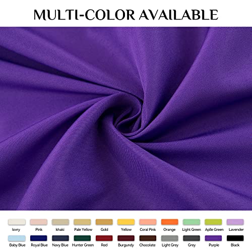 Softalker Rectangle Tablecloth Waterproof & Stain Resistant Table Cloth Wrinkle Free Fabric Washable 210Gsm Polyester Table Cover For Dining/Party/Buffet/Wedding (52X70 Inch, Purple) #TOP7