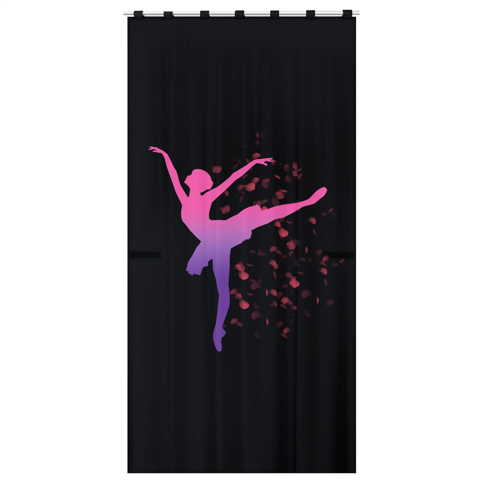 Rideaux discrets pour les danseurs pour se changer en coulisses de théâtre