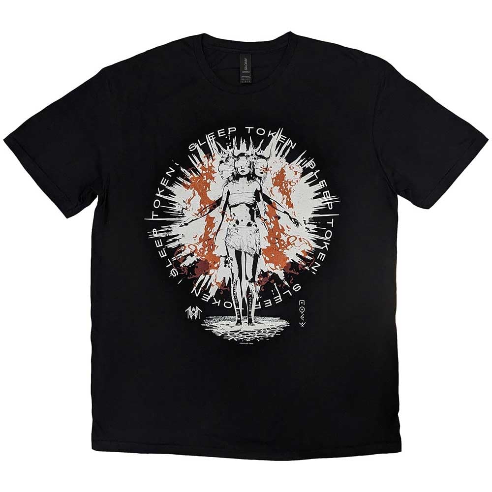 Rock Off Officially Licensed Products Sleep Token Rain Band Logo T Shirt XXL Black