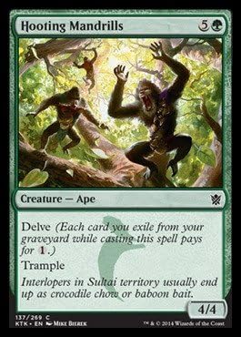 Magic The Gathering - Hooting Mandrills (137/269) - Khans of Tarkir