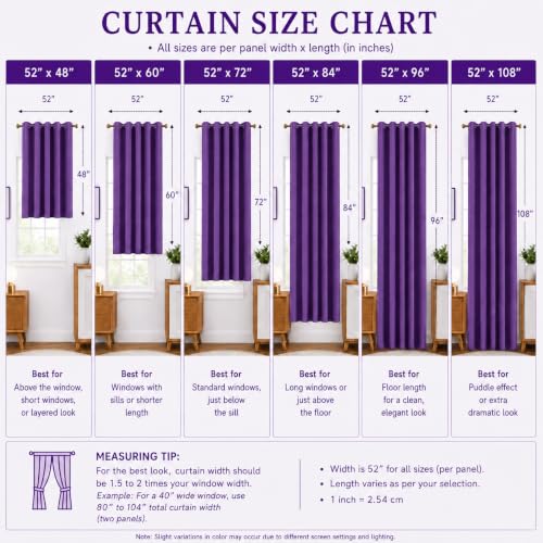 Image of Amazon Brand - Solimo Velvet Curtain Set of 2 (52x48 Inch) Plain Door & Window Curtains for Living Room & Bedroom |75% Light Blocking, Eyelet Curtains for Home Decor in Purple Color (4 feet x 4 feet)