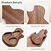 Tressify Music Fans, Guitarists Gifts, Cutaway Guitar Shape, Guitar Pick Container, Black Walnut Guitar Pick Case Accompanied By Three Wood Plectrums, Wood Guitar Pick Holder