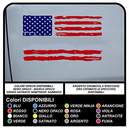 Adesivi per portiera BANDIERA USA US ARMY effetto