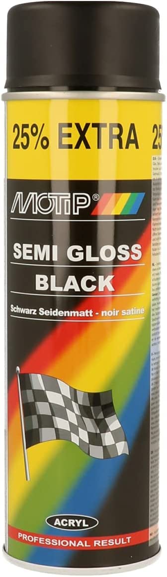 MOTIP Rallye Seidenglanz schwarz 500ml, 6-teiliges Set