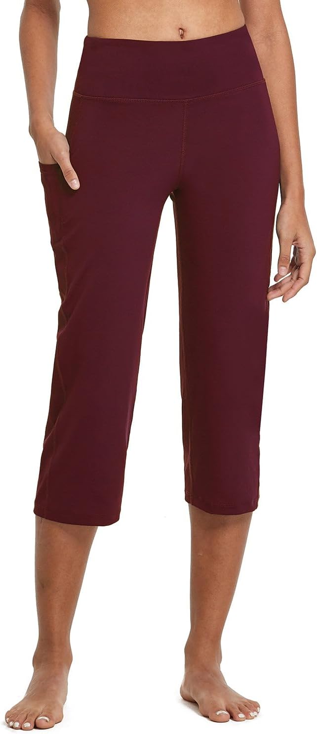 baleaf Womens Yoga Capri Pants High Waist Capri Leggings...