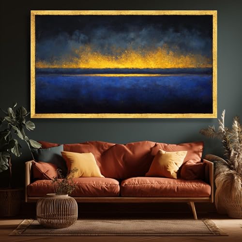 Tableau abstrait moderne prêt à accrocher pour relooker un mur vide