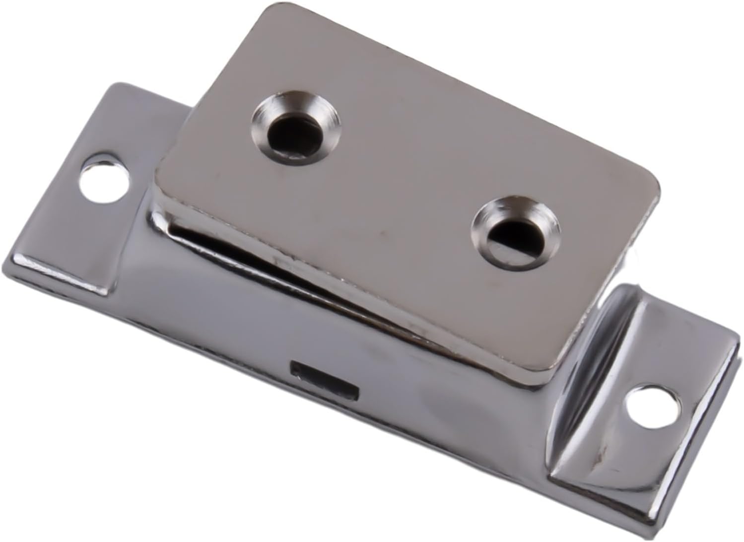 Heavy Duty Magnetic Door Catch, 304 Stainless Steel Strong Magnet Latch for Kitchen Cabinets, Cupboards, Pantry, Sliding Glass Doors, RV & Outdoor Use - Silver