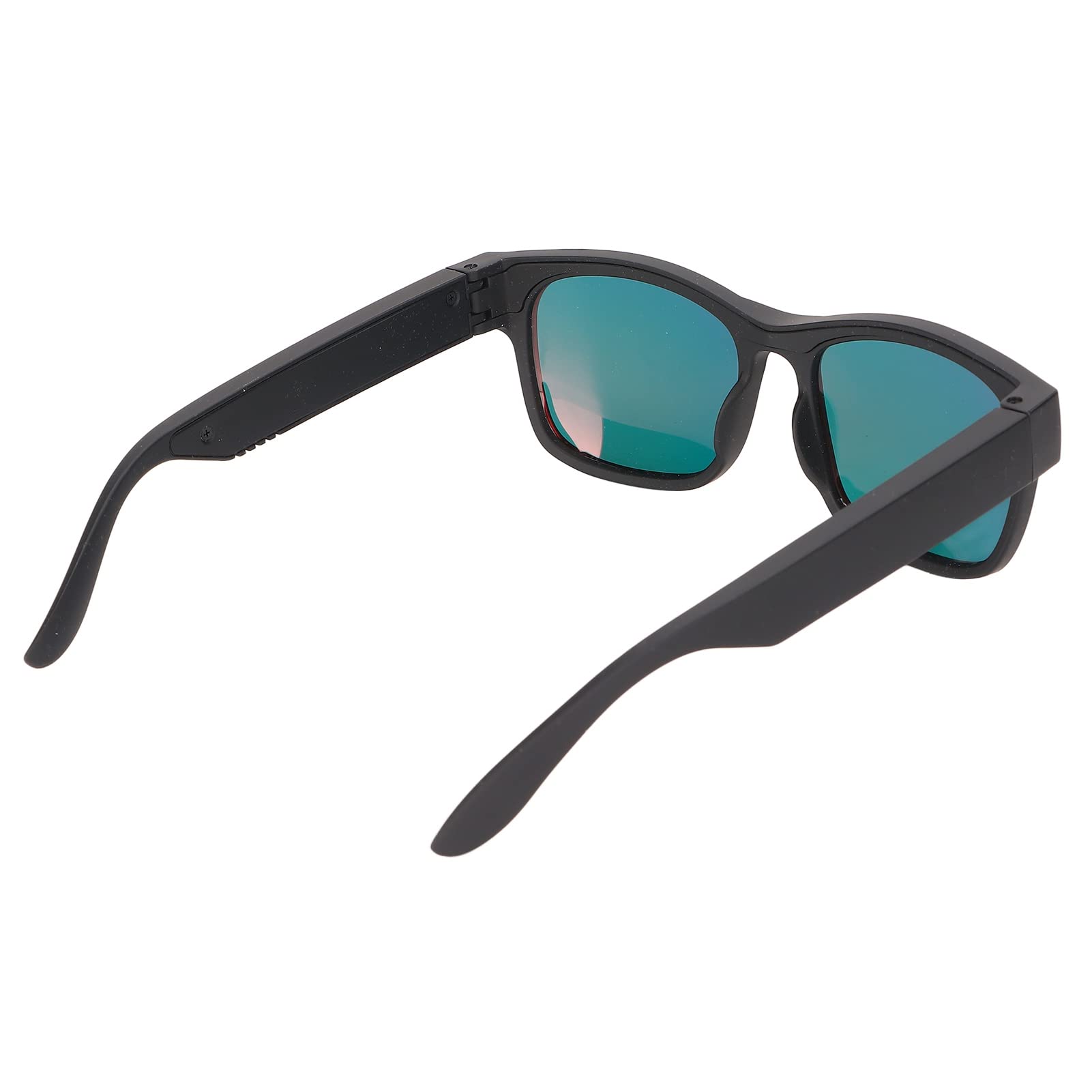 Sonnenbrille mit Kopfhörer, Intelligente Brille Zum Radfahren, Laufen, Geräuschunterdrückung (Gold blenden)